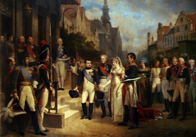 Figure 47 Napoleon, Czar Alexander I, Queen Louise